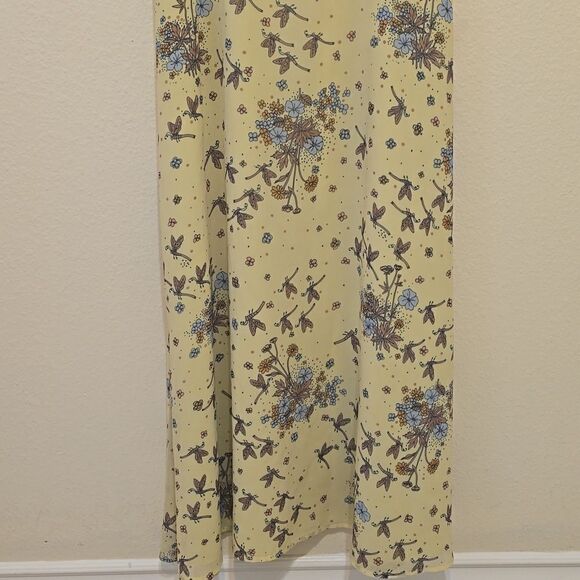 Modcloth Dragonfly Floral Maxi Dress, Open back, Size 2 - Picture 4 of 12